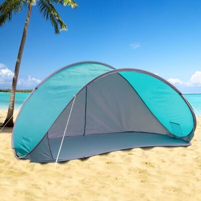 HI Pop-up beach tent blue