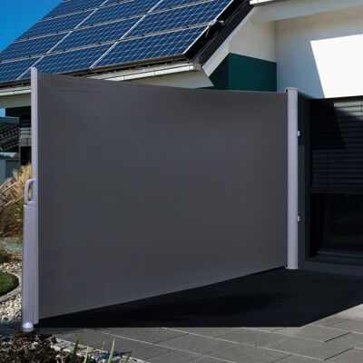 Mampara de privacidad HI 3x1,6 m poliéster negro