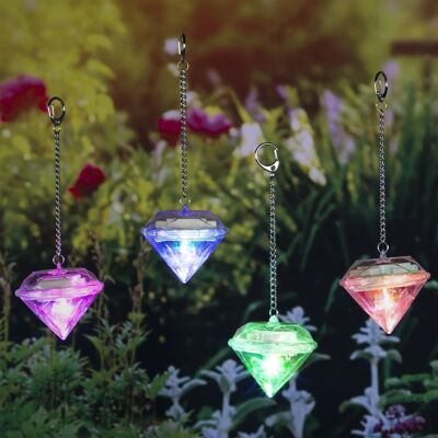 HI Solar lamps diamond-shaped 4 pcs