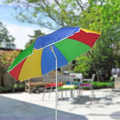 Sombrilla de playa HI 150 cm multicolor