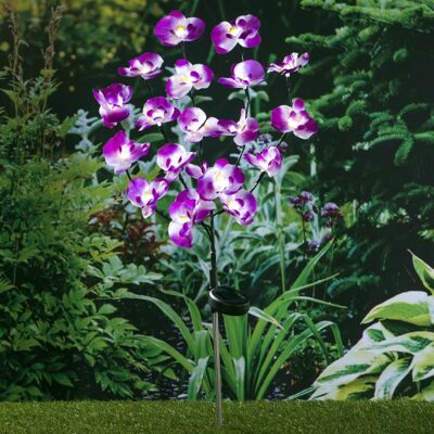 HI Garden lamp orchid solar LED 75 cm