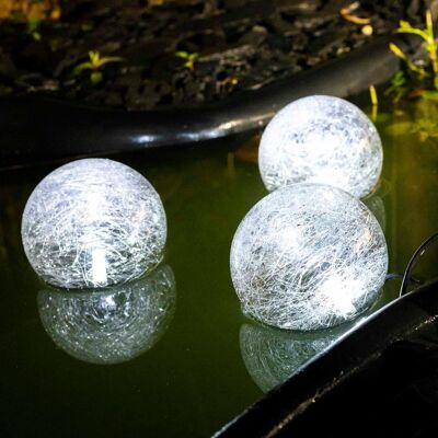Éclairage de bassin solaire LED HI 9 cm