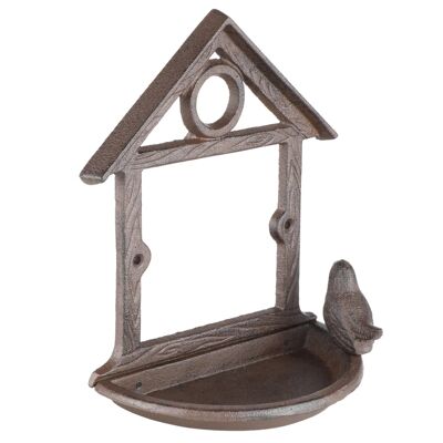 Mangeoire à oiseaux suspendue HI 18 cm marron