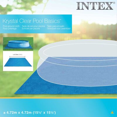 Intex Swimming pool ground sheet square 472x472 cm 28048
