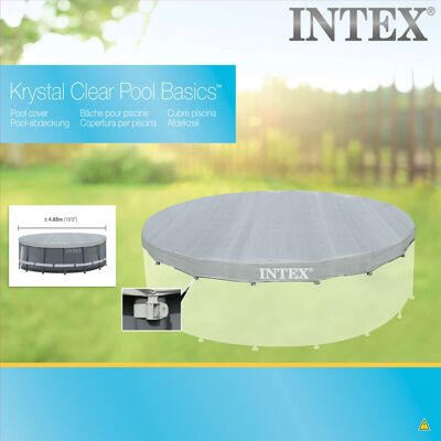 Intex Pool Cover Deluxe round 488 cm 28040