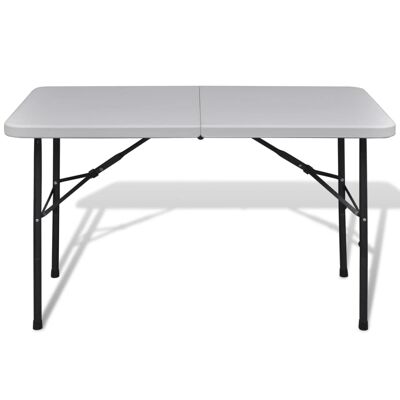 Outdoor folding table 122 cm HDPE white