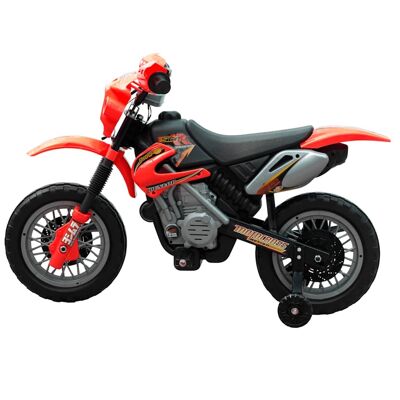 Moto électrique pour enfants Crosser 6 volts rouge