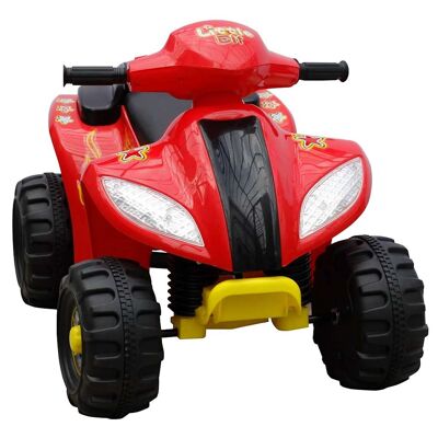 Quad électrique pour enfants 6 volts rouge