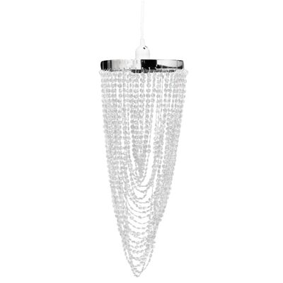 Lampadario con cristalli 22 x 58 cm