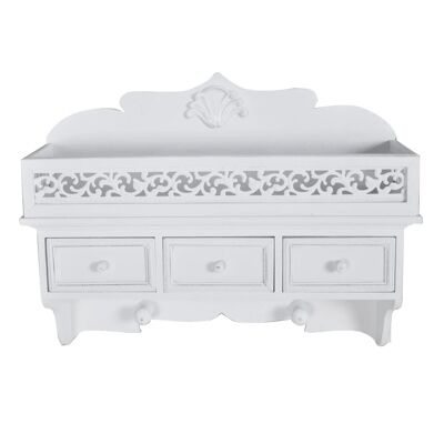 Estante para especias vintage blanco