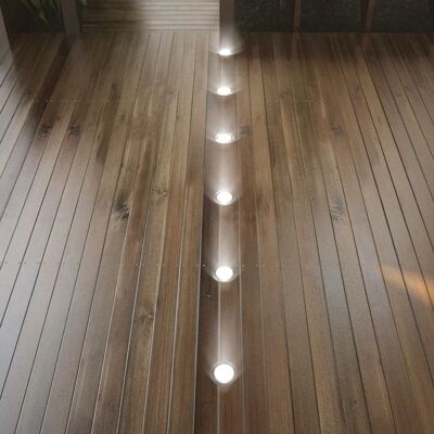Lampadaires LED 6 pièces lumière blanche chaude