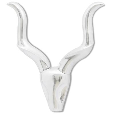 Décoration murale Tête de gazelle Argenté 61 cm