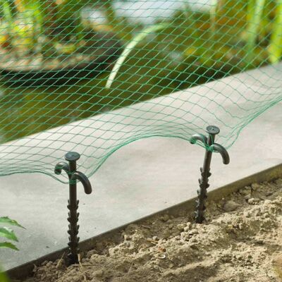 Nature - Juego de soporte de red (10 piezas, 25 cm)