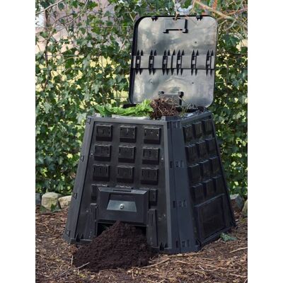 Silo de compostaje Nature negro 400 L 6071480