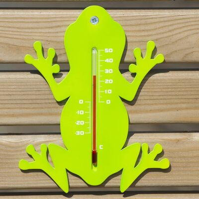 Nature Wall Thermometer Frog Green