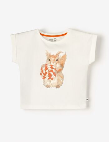 T-shirt bio à mancherons - Lolly Squirrel 1