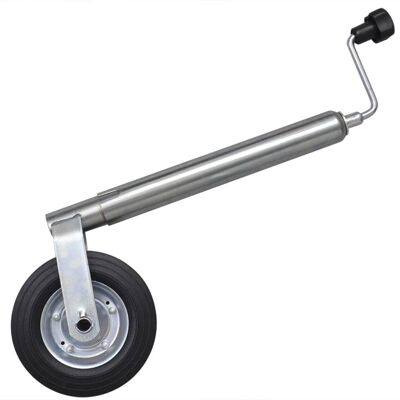 Rueda de morro con 2 tubos de soporte y 3 abrazaderas de 48 mm