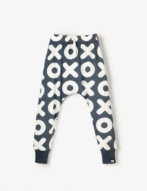 Organic Jersey Joggers - Navy White XOXO