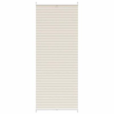 Estor plisado color crema 70x200cm