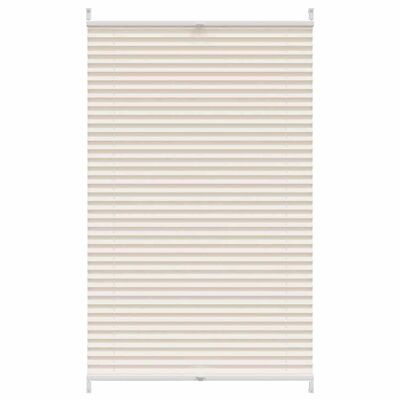 Estor plisado color crema 80x100cm