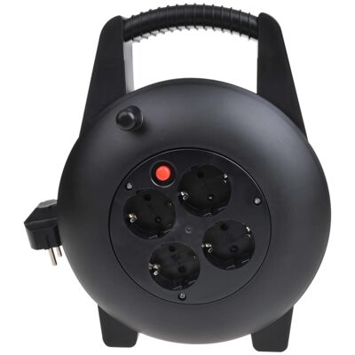 ProPlus Cable reel 4-way Schuko 15 m
