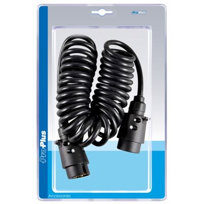 Cable espiral ProPlus con enchufe de 2x7 pines de 3 m