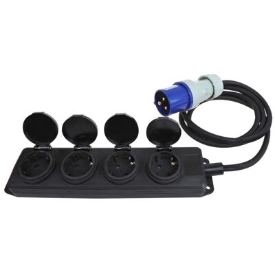 ProPlus Socket 4-way Schuko connection 1.5 m