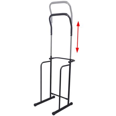 Station de traction/dip réglable 175-224 cm noir