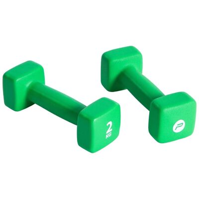 Pure2Improve Barbell Set 2x2 kg neoprene green