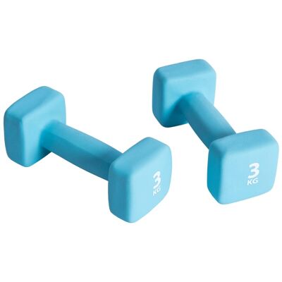 Pure2Improve Barbell Set 2x3 kg Neoprene Blue