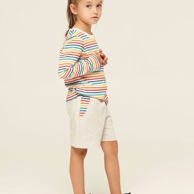 Organic Bermuda Shorts - Grau meliert