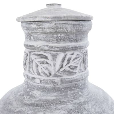 Caminetto RedFire con griglia Acopulco argilla grigio chiaro
