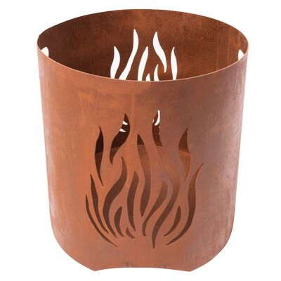 RedFire Garden Fireplace Kiruna Handmade Rust Color