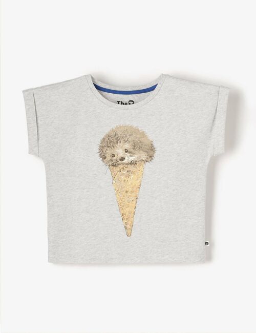 Organic Cap Sleeve Tee - Ice Cream Hedgie