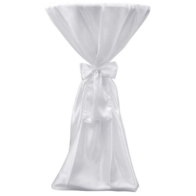 Mantel alto con lazo 70cm Blanco (2 piezas)