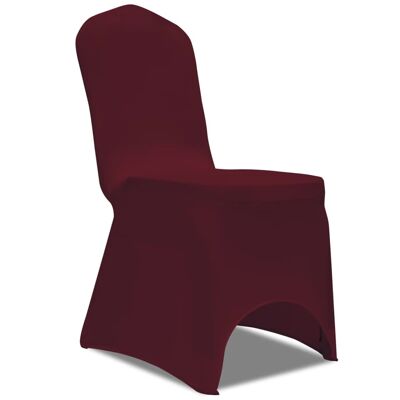 Chair cover Stretch Bordeaux red (6 pieces)