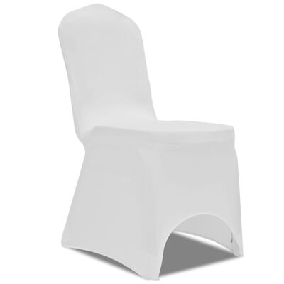 Chair cover Stretch White (6 pieces)