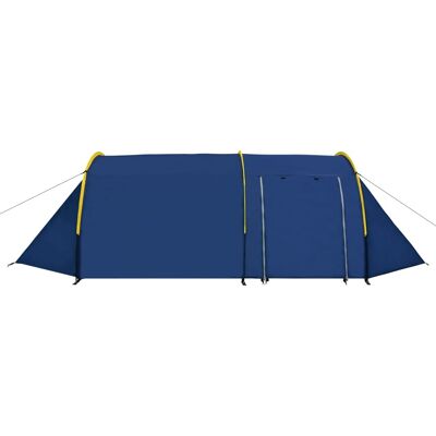 Tente pour 4 personnes bleu marine / jaune