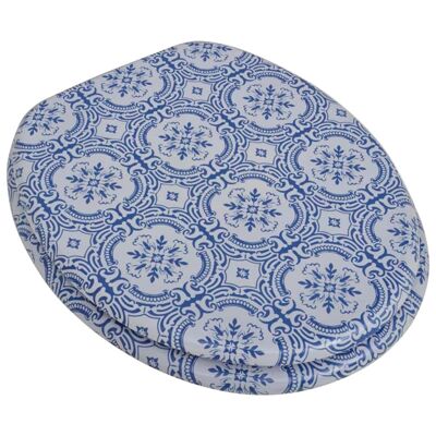 MDF toilet seat with porcelain design