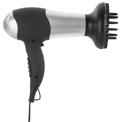 Secador de pelo Tristar HD-2322 2000 W negro y plateado