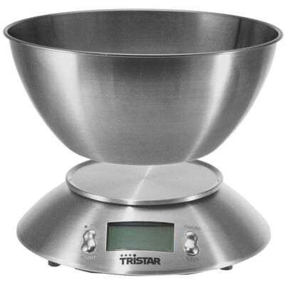 Bilancia da cucina Tristar da 5 kg con ciotola graduata