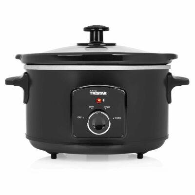 Tristar Olla de cocción lenta 180 W 3,5 L negro
