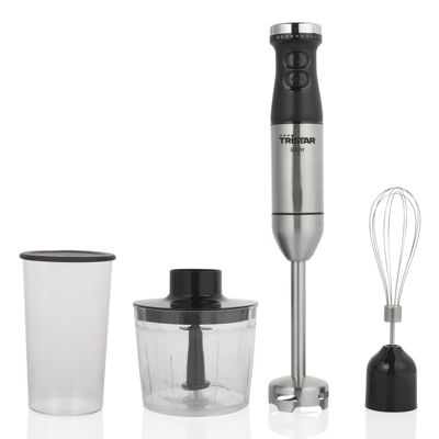 Batidora de mano Tristar MX-4839 de 800 W, color plata