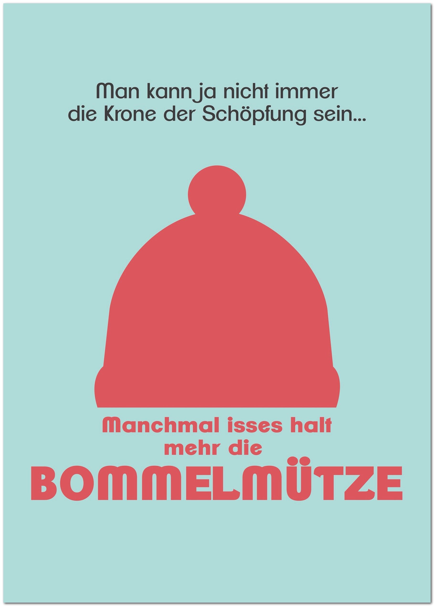 Poskarte "Bommelmütze"