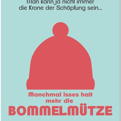 Poskarte "Bommelmütze"