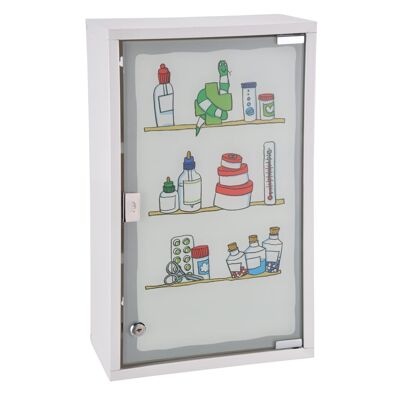 HI Medicijnkast 30x15x50 cm roestvrij acero 1