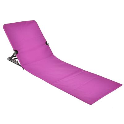 HI Strandmat stoel opvouwbaar PVC rose