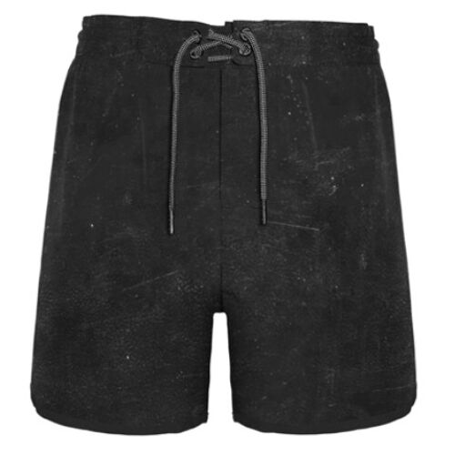 Boardshort Reciclado Liso Color Negro Crouch