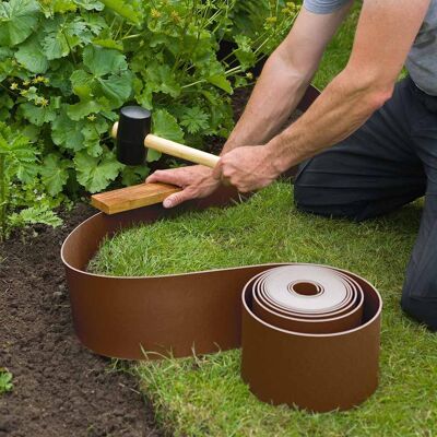 Nature Tuinrand 0,15x10 m tortora