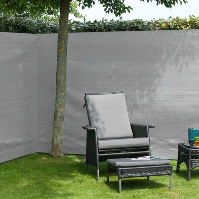 Nature Tuinscherm 1,2x5 m PE gris